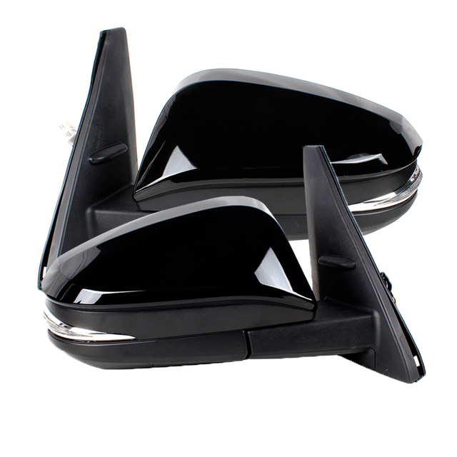 Conjunto de espejo retrovisor para Toyota 4RUNNER 2014 2015 2016 2017 2018 2019 2020 2021/negro/9 líneas 8791035B90 8794035B70
