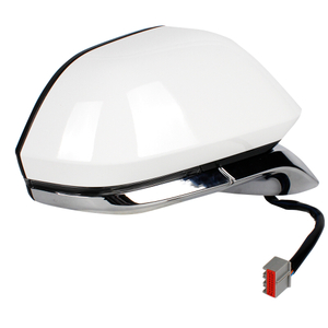 Conjunto de espejo retrovisor para Lincoln MKZ 2013 2014 2015 2016 2017 2018 2019 2020/pintado en blanco/14 pines/con letras/FP5Z-17683-Q derecho