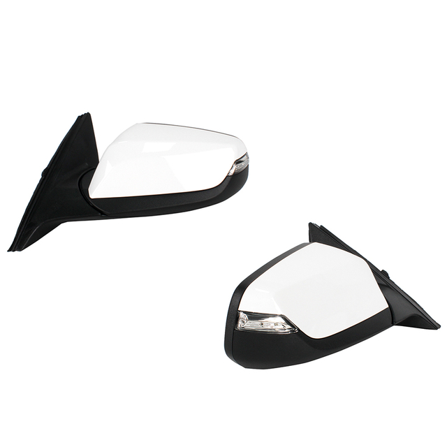 Conjunto de espejo retrovisor para Chevrolet Malibu 2016-2021/pintado en blanco/7 pines