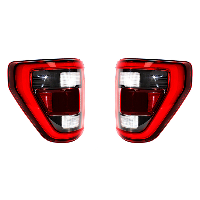 Piloto Trasero Para Ford F150 2021-2023/negro-rojo