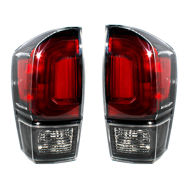 Lámpara de luz trasera de frenos para Toyota Tacoma 2016 2017 2018 2019/negro-rojo 8155004200 TO2801201 8156004200 TO2800201