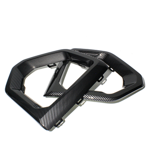 Cubierta de luz antiniebla para GMC Sierra 1500 2019-2021/patrón de carbono