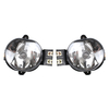 Lámpara antiniebla para Dodge Ram 1500 2500 3500/marco blanco 55077474AE 55077475AE
