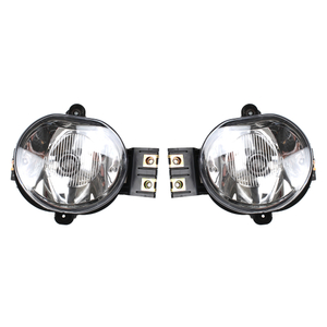 Lámpara antiniebla para Dodge Ram 1500 2500 3500/marco blanco 55077474AE 55077475AE