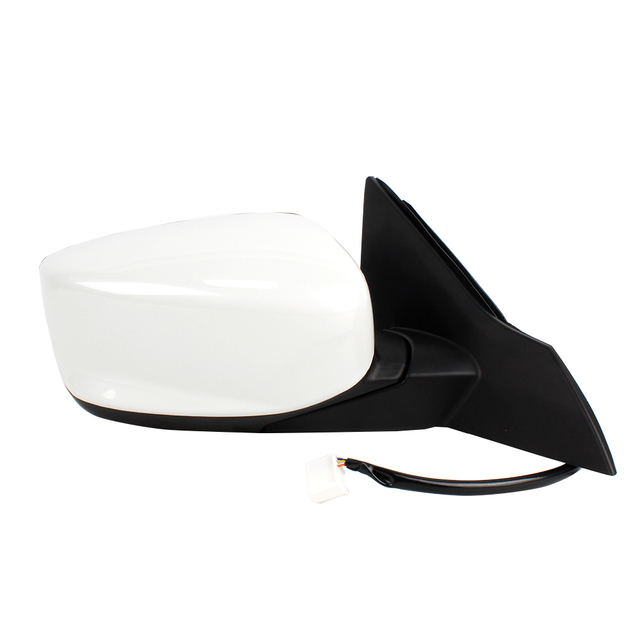 Conjunto de espejo retrovisor para Honda Accord 2013 2014 2015 2016/pintado en blanco/3 líneas/versión estadounidense HO1320272 76258T2FA01 HO1321272 76208T2FA11