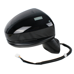 Conjunto de espejo retrovisor para Honda Fit 2015 2016 2017 2018 2019 2020/pintado en negro/3 líneas 76258-T5R-305 76208-T5R-305