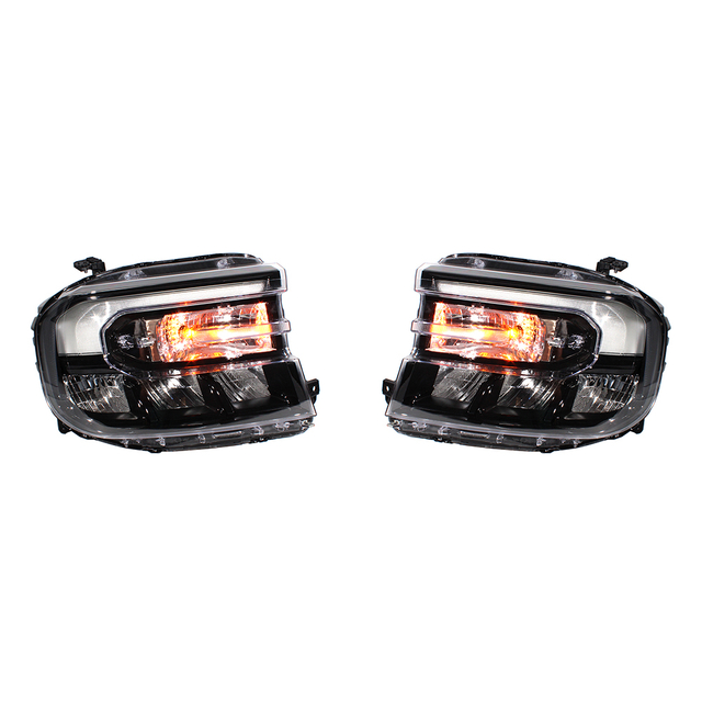 Conjunto de faros delanteros para Ford Maverick 2023-2024/marco negro/LED