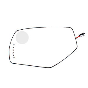 Cristal de espejo para Chevrolet Silverado 1500 2500 2014-2019/con lente convexa