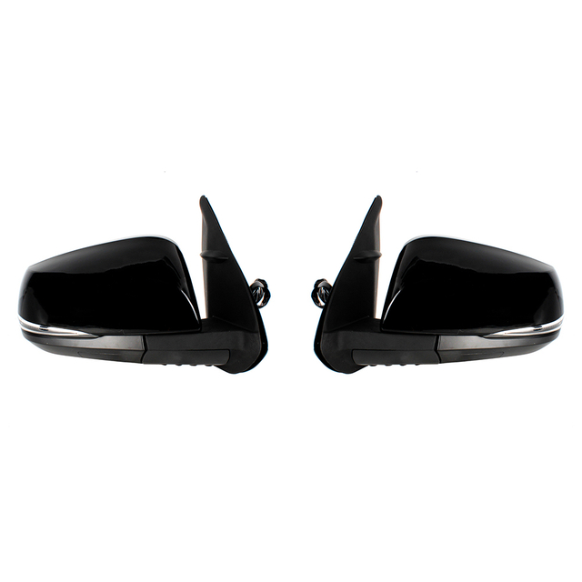 Conjunto de espejo retrovisor para Toyota Tacoma 2016 2017 2018 2019 2020 2021/versión de EE. UU./negro/7 líneas TO1320350 TO1321350