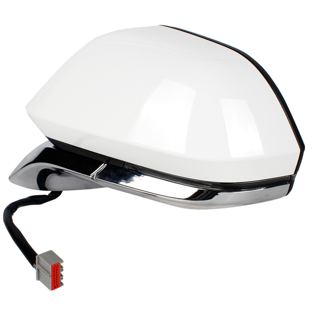 Conjunto de espejo retrovisor para Lincoln MKZ 2013 2014 2015 2016 2017 2018 2019 2020/pintado en blanco/16 pines/FP5Z-17683-C izquierdo