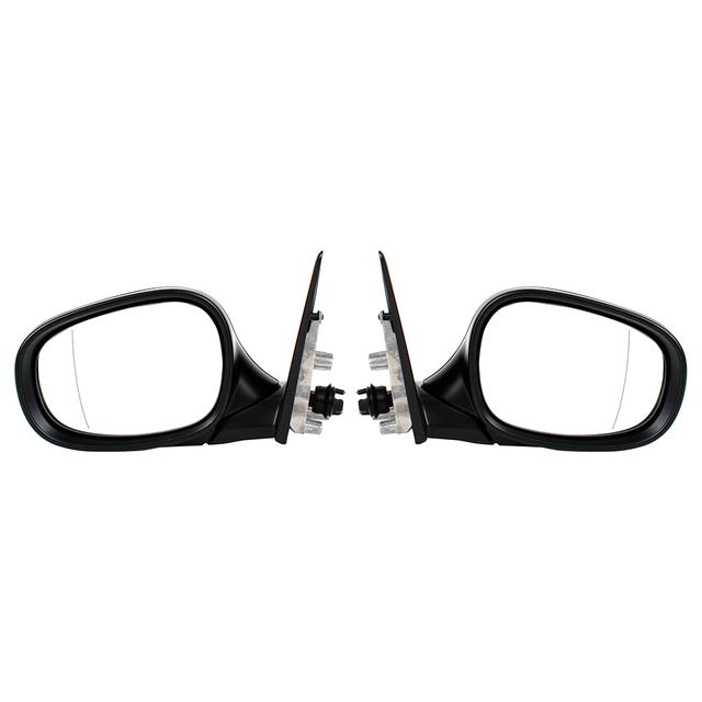 Conjunto de espejo trasero para BMW Serie 3 E90 E91 2005-2008 configuración media de pintura negra