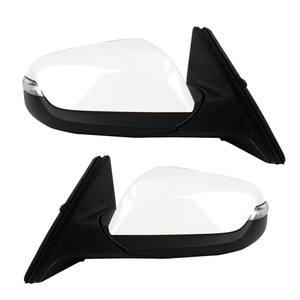 Conjunto de espejo retrovisor para Chevrolet Malibu 2016-2022/pintado en blanco/12 líneas