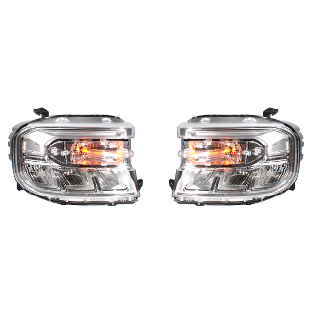 Conjunto de faros delanteros para Ford Maverick 2023-2024/marco blanco/LED