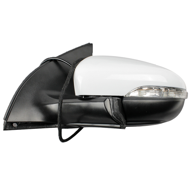 Conjunto de espejo trasero para VW Golf 6 Pintado White 5K6857507 5K6857508