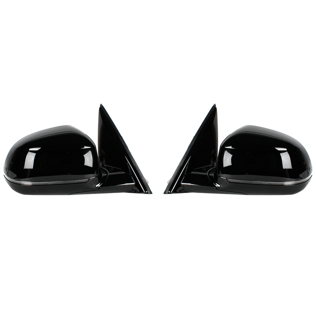 Conjunto de espejo trasero para BMW X3 G01 G08 2018-2021, pintura negra, configuración media de 5 pines