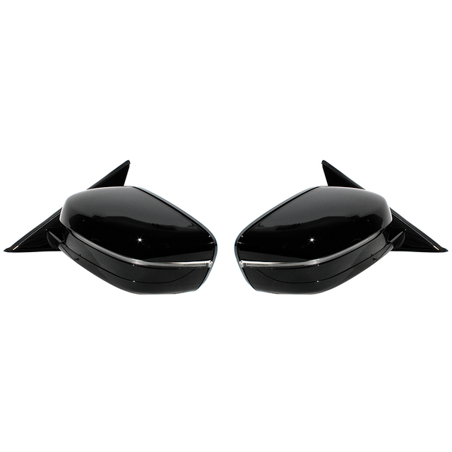 Conjunto de espejo trasero para BMW G20 G28 2019-2023, pintura negra, configuración media