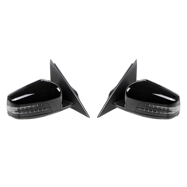 Conjunto de espejo retrovisor para Benz W204 2008-2014/Negro/17 líneas