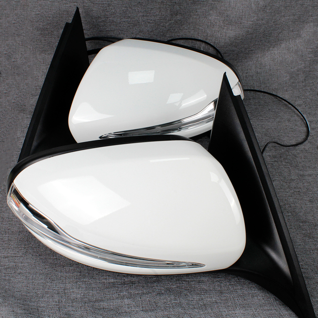 Conjunto de espejo retrovisor para Benz W205 2014-2021/blanco/20 líneas