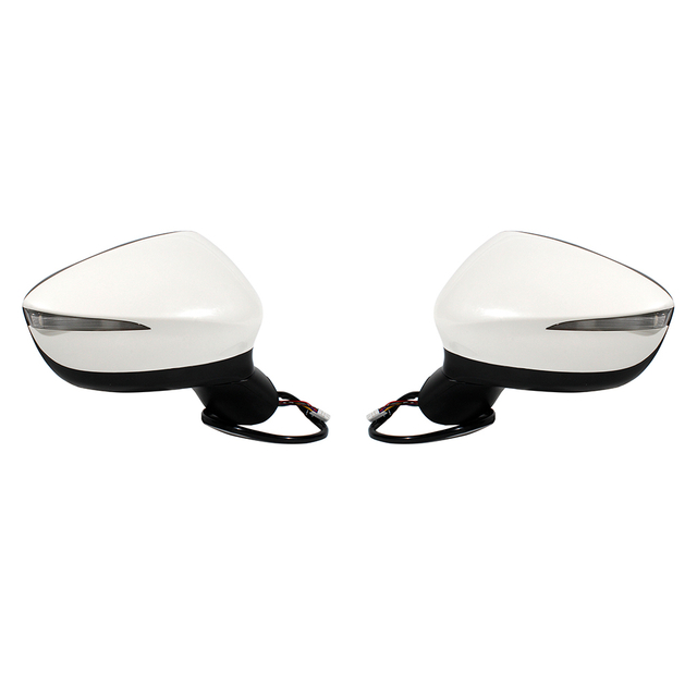 Conjunto de espejo trasero para Mazda CX-5 2017 2018 2019 2020 2021 2022 White pintable/ 8 pines KR22691N151/ KR2469181a KR22691N151/ KR246918181A