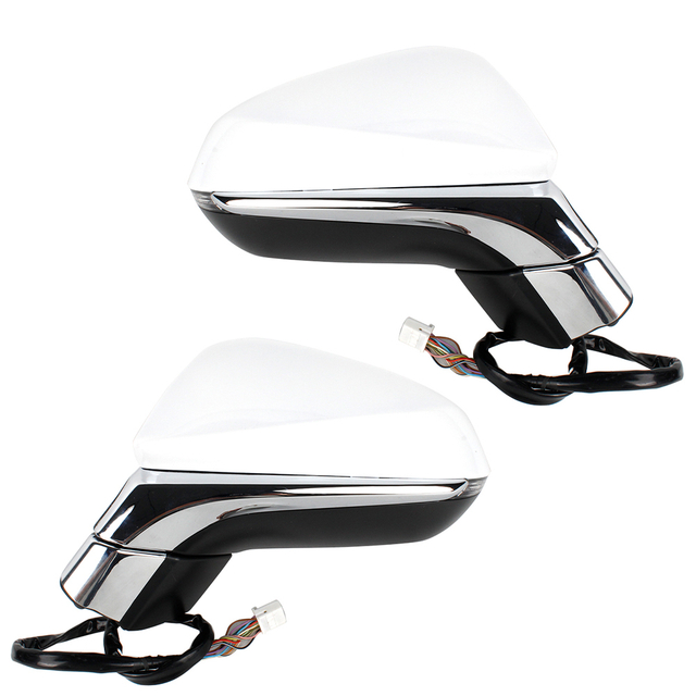 Conjunto de espejo retrovisor para Lexus RX350 RX450H 2016 2017 2018 2019 2020 2021 2022/blanco/15 líneas 87940-60S41