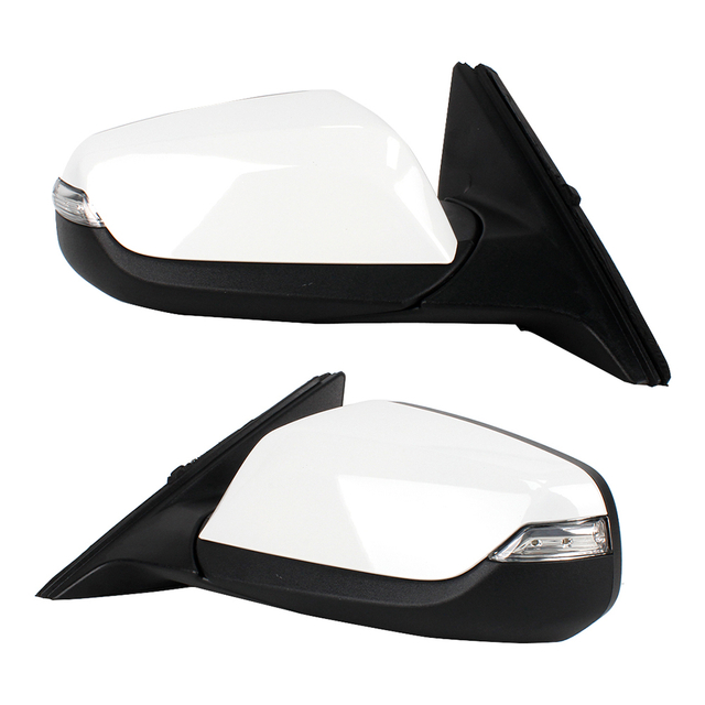Conjunto de espejo retrovisor para Chevrolet Malibu 2016-2021/pintado en blanco/8 pines
