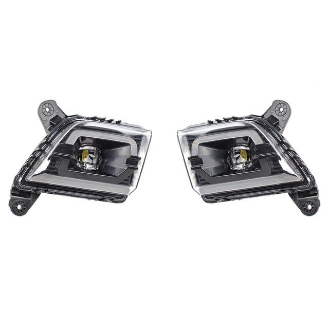 Faro antiniebla para Chevrolet Silverado 2019 2020 2021 2022/LED/Negro