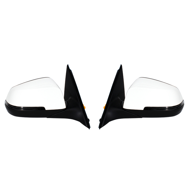 Conjunto de espejo trasero para BMW Serie 5 F10/F18 LCI 2012-2016 pintura blanca