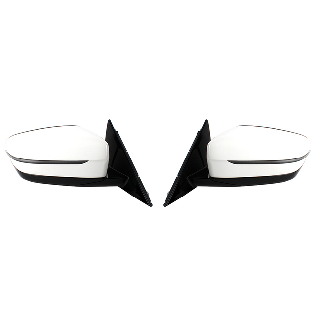 Conjunto de espejo trasero para BMW 5 Series G30/G38 520/530/540 2017-2022 pintura blanca/con punto ciego