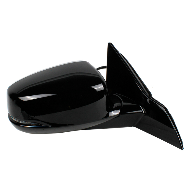 Conjunto de espejo retrovisor para Honda Accord 2013 2014 2015 2016/pintado en negro/6 líneas/versión estadounidense HO1320274 76250T3LA51ZE HO1321274 76200T3LA51ZE