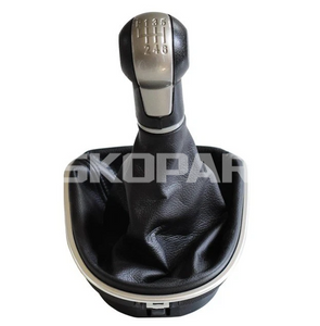 Paya de cambio de engranaje para el asiento Toledo Mk3 2004-2009 Capulesto de la bola de cabeza de 6 velocidades+Boriter Boot