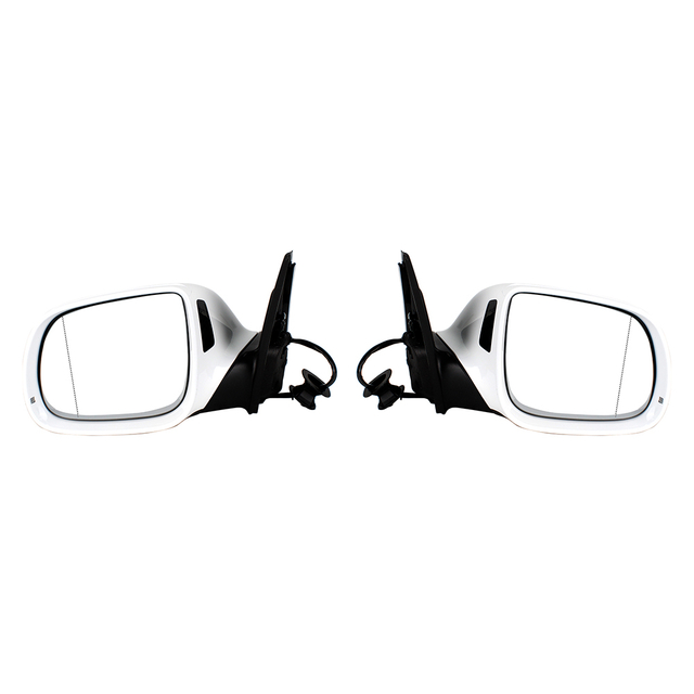 Conjunto espejo trasero para Audi Q5 2009-2015 9+2 líneas pintura blanca