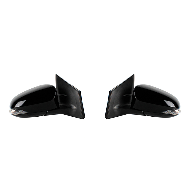 Conjunto de espejo retrovisor para Toyota Corolla 2014 2015 2016 2017 2018 2019/versión de EE. UU./negro/7 líneas TO1321295 TO1320295