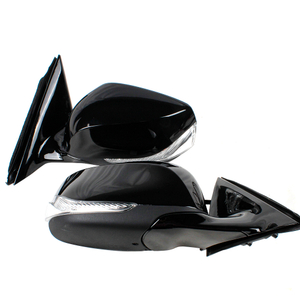 Conjunto de espejo retrovisor para Infiniti Q50 2015 2016 2017 2018/7 líneas/pintura negra 963014HB0A 963024HB0A