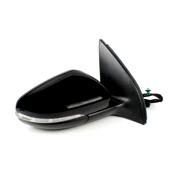 Conjunto de espejo trasero para VW Golf 6 2009 2010 2012 2012 Negro Pintado 5K0857507AD 5K0857508AD