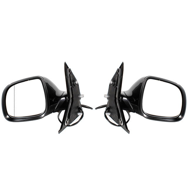 Conjunto de espejo retrovisor para VW Transporter T5 2010-2015/pintado en negro/5 líneas
