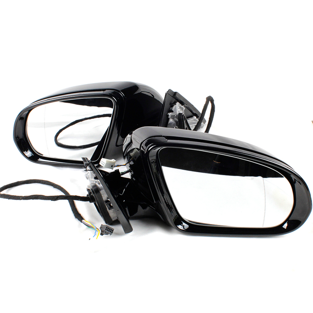 Conjunto de espejo retrovisor para Benz W222 S300 S350 S63 2014-2020/negro/10 líneas
